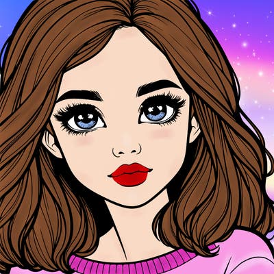 realistic girl whith cute eyes