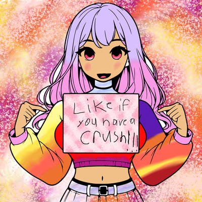 girl holding a blank sign in a long sleeve crop top
