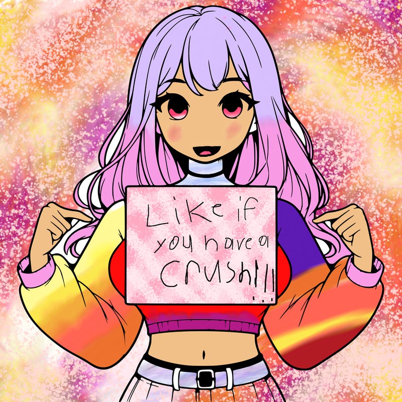 girl holding a blank sign in a long sleeve crop top