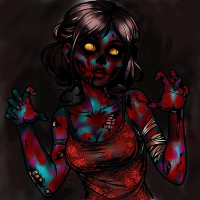 realistic zombie girl
