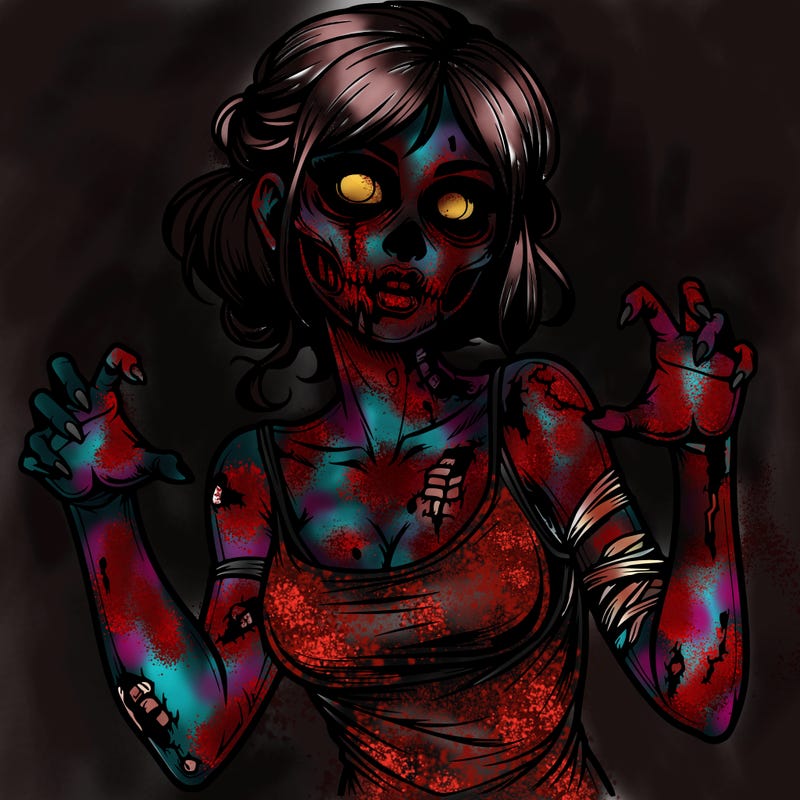 realistic zombie girl