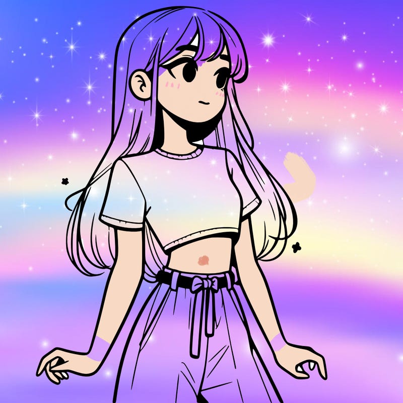 girl in a cute crop top