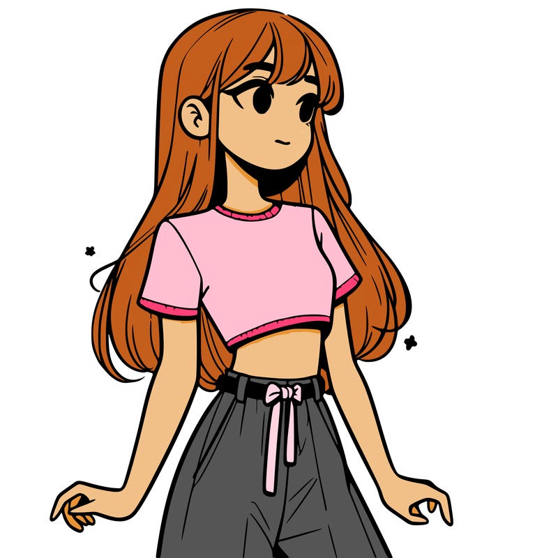 girl in a cute crop top