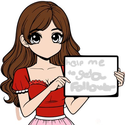 realistic pretty girl holding blank sign