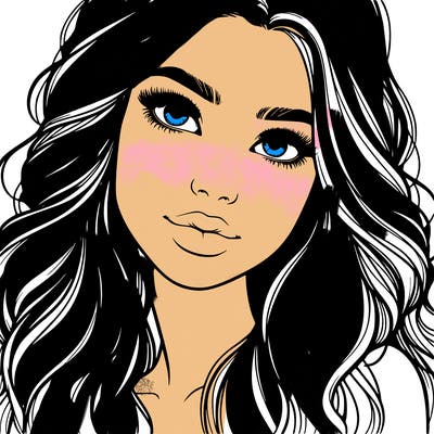 beautiful realistic girl