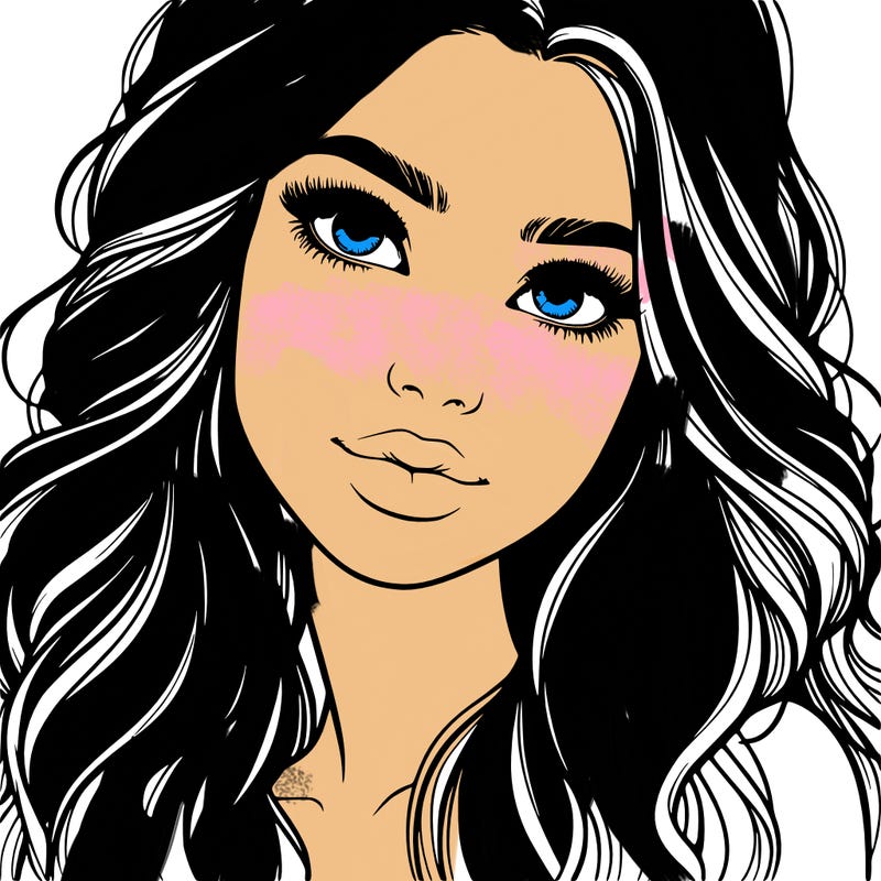 beautiful realistic girl