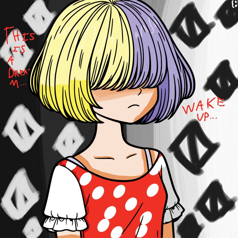 girl with short hair