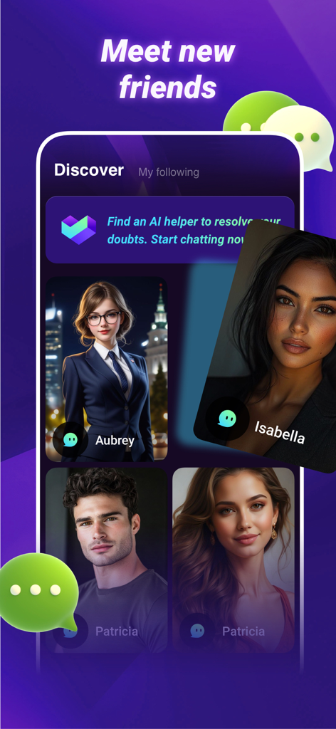 ilisa - Interface of the ilisa app showing various AI persona profiles for professional advice