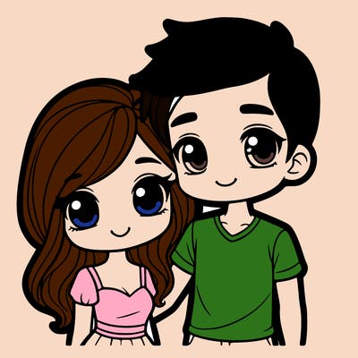 cute realistic bf and gf