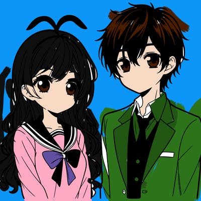 manga boy and girl