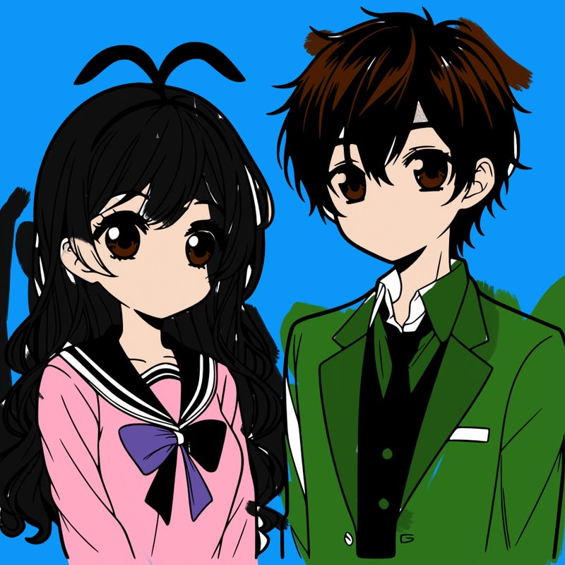 manga boy and girl