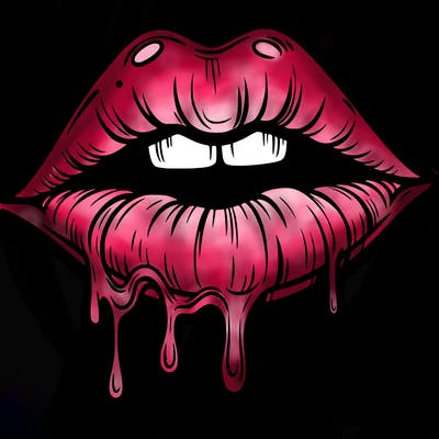 lips that look realistic and drip