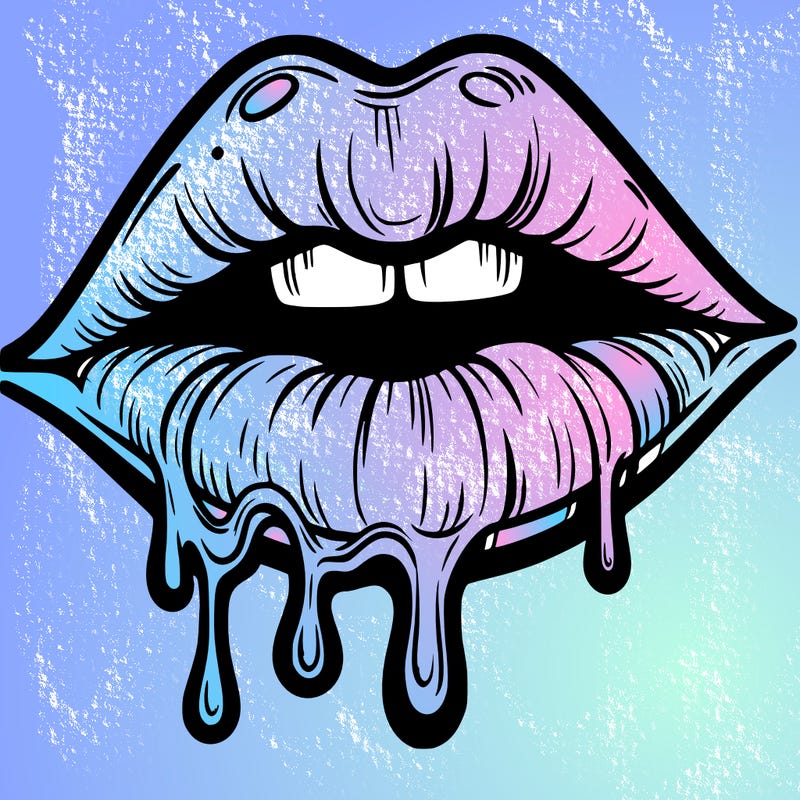 lips that look realistic and drip