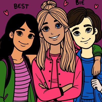 best friends teenagers