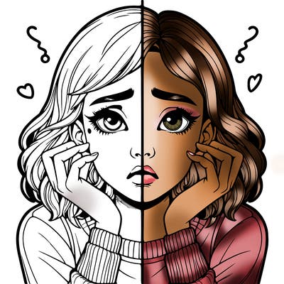 realistic girl split