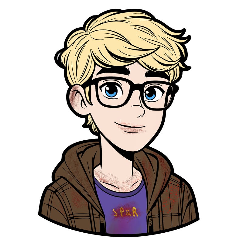 teen boy with glasses