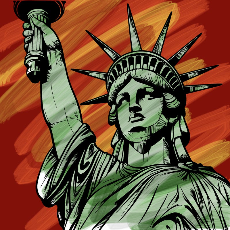 realistic statue of liberty