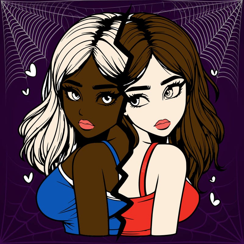 realistic girl split