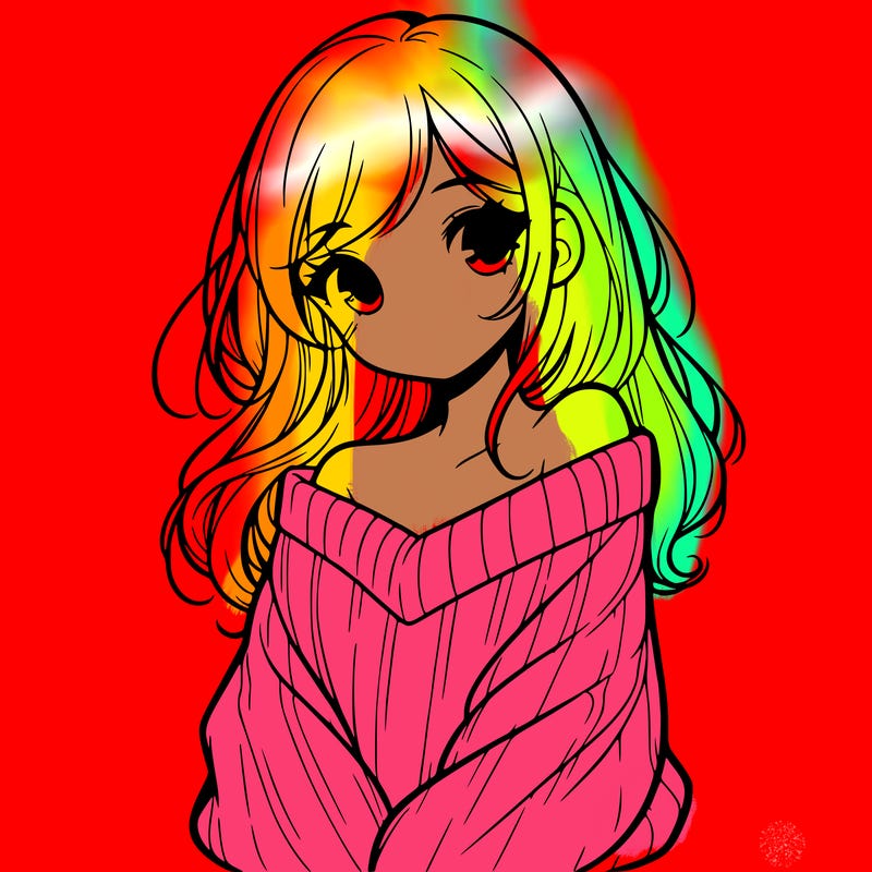 shy pretty girl wearing a sweater that is falling off one shoulder portrait