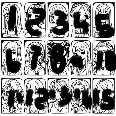 girls that look diffrent anime