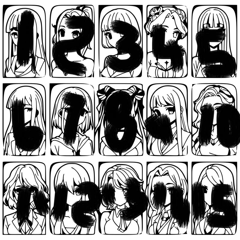 girls that look diffrent anime