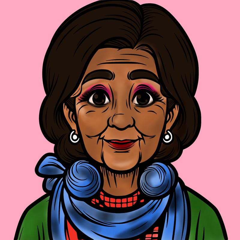 realistic old ladey