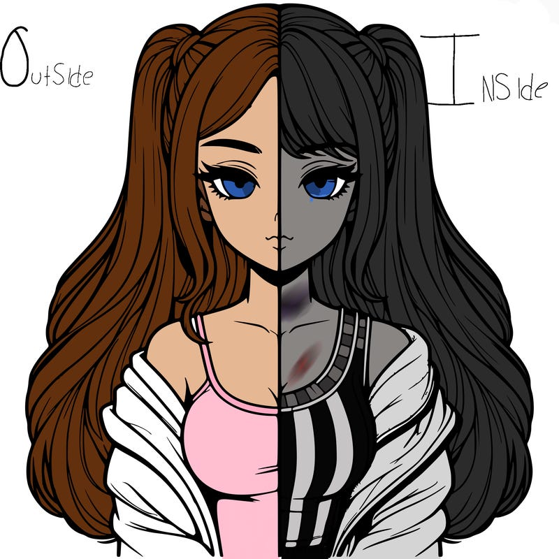 realistic girl split