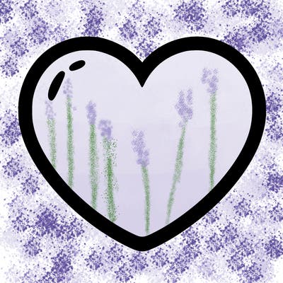 a blank heart