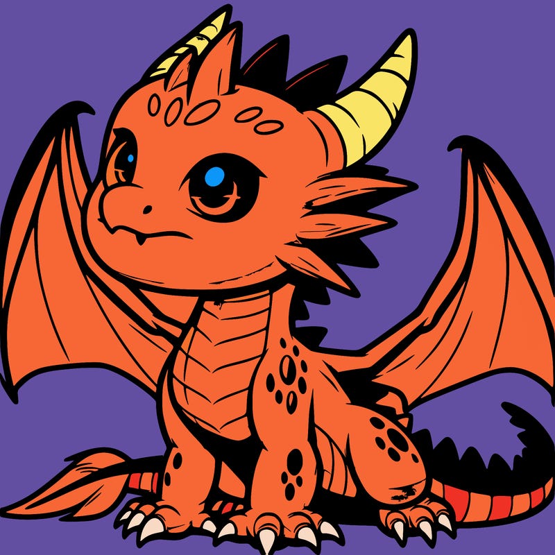fierce baby night dragon