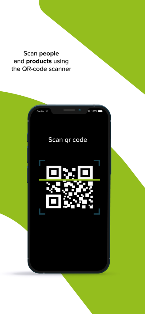 ydem app interface showing qr code scanner for networking and product details at trade shows