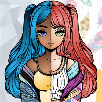 realistic girl split