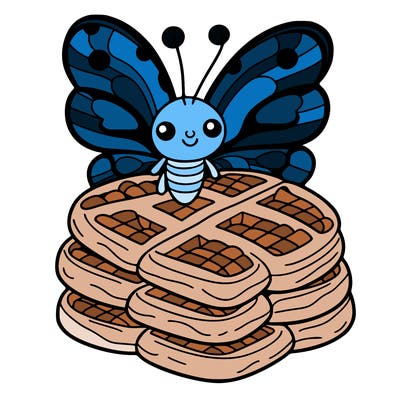 butterfly waffles