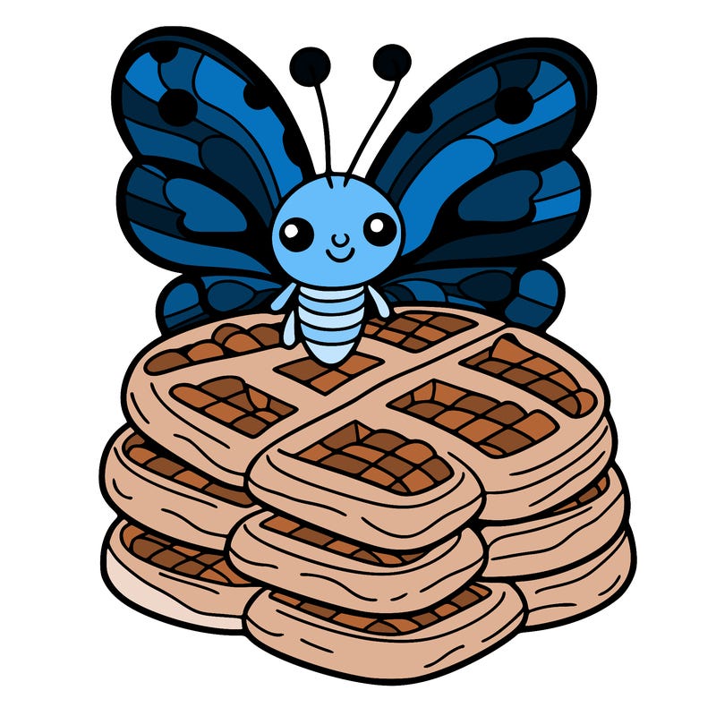 butterfly waffles
