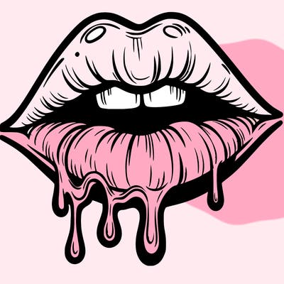 lips that look realistic and drip