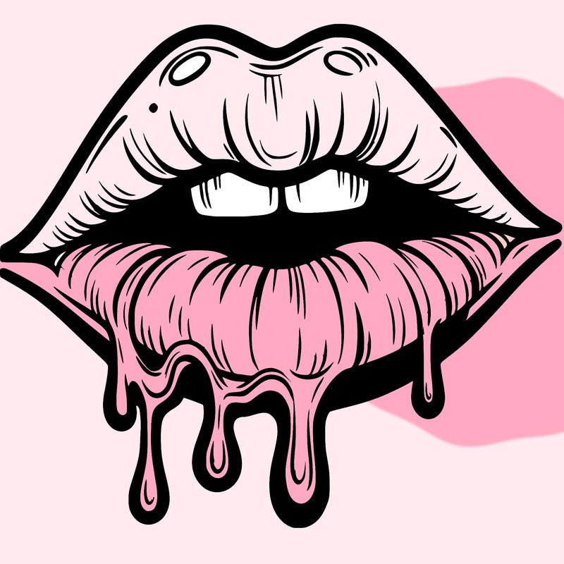 lips that look realistic and drip