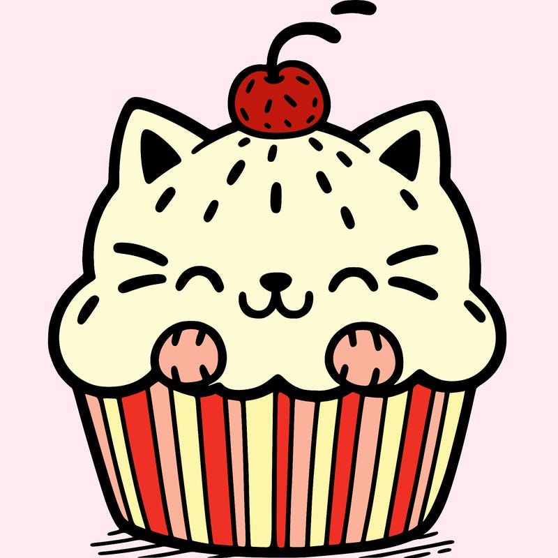 cat cupcake