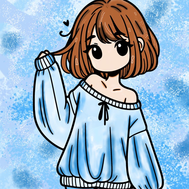 girl in baggy sweater hanging off her shoulder