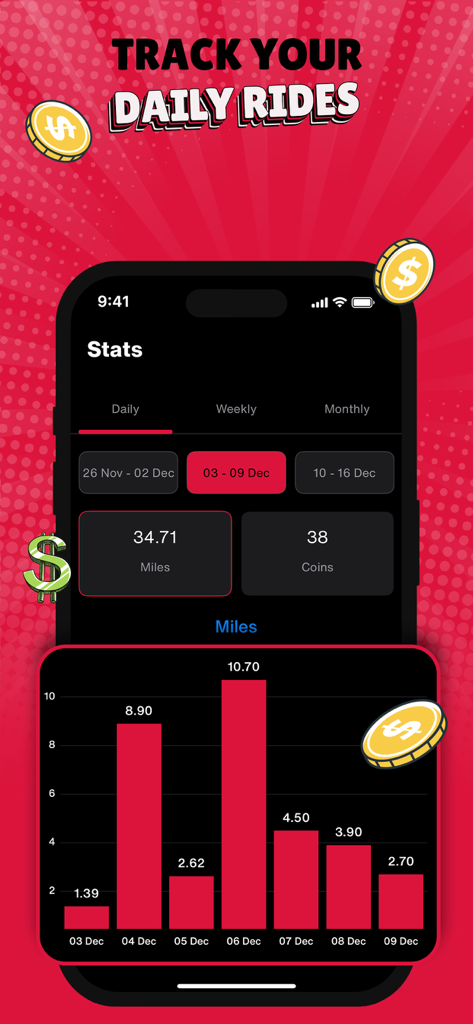 Paid To Bike - Ride and Earn - Health & Fitness App | MWM