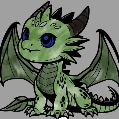 fierce baby night dragon