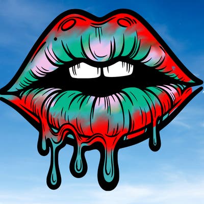 lips that look realistic and drip