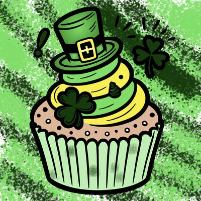 saint patrick’s day cupcake