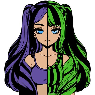 realistic girl split