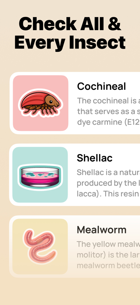 Insect Check - Food Scanner - Food & Drink App | MWM