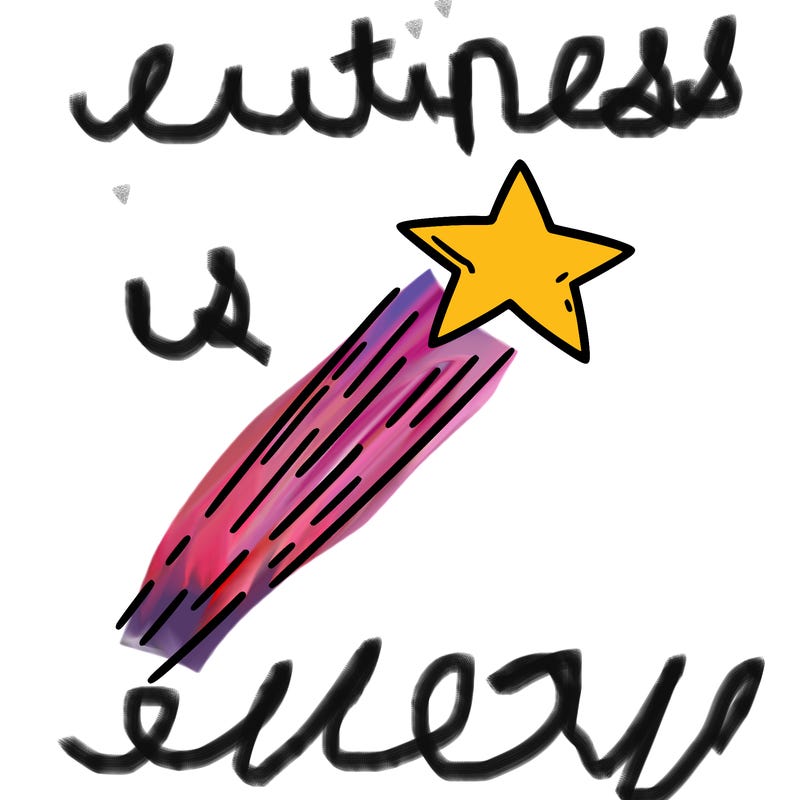 a shooting star in the sky