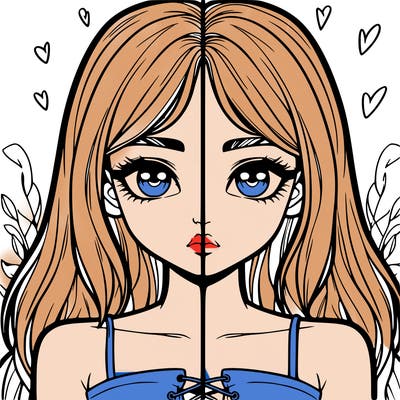 realistic girl split