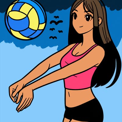 volleybal girl
