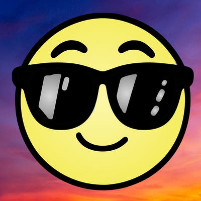 emoji with sunglasses