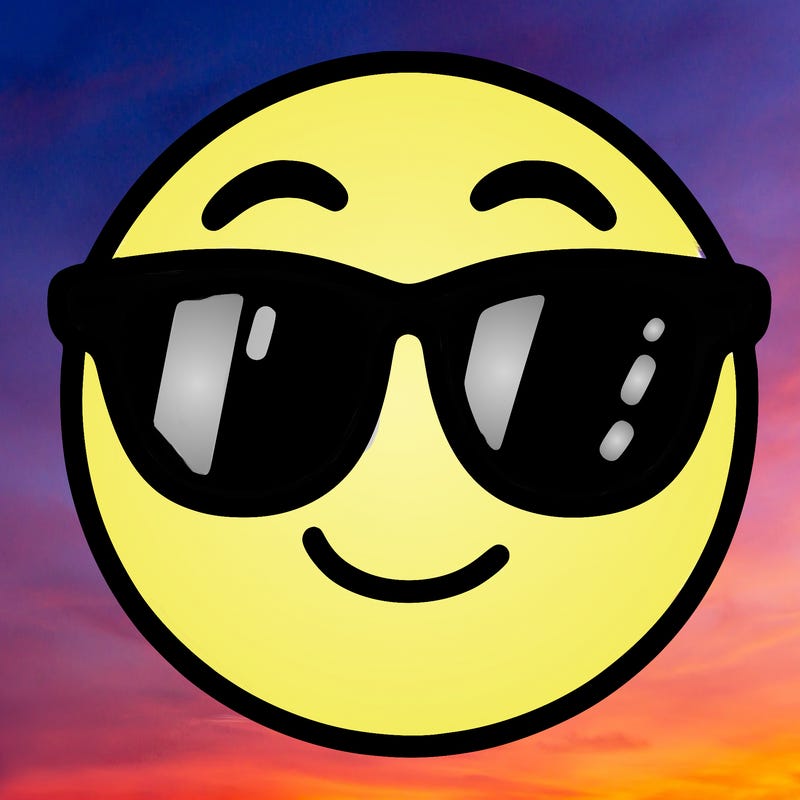 emoji with sunglasses
