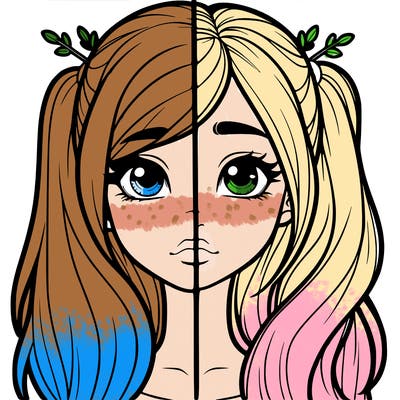 realistic girl split