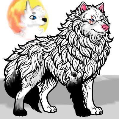 majestic wolf